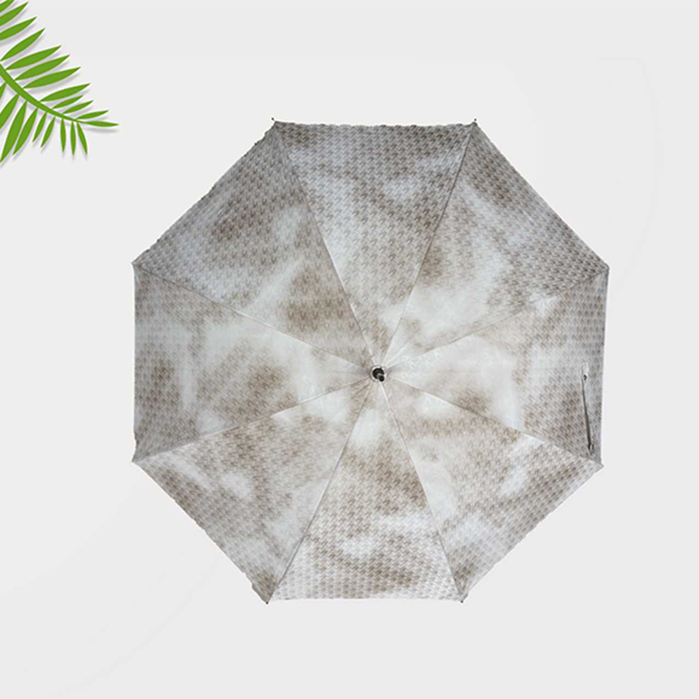 霧紋云影彎柄傘